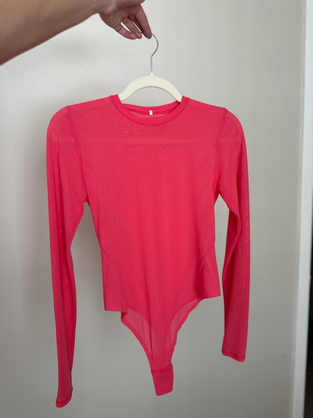 Lululemon Wundermost Nulu Mesh Long-Sleeve Crewneck Bodysuit